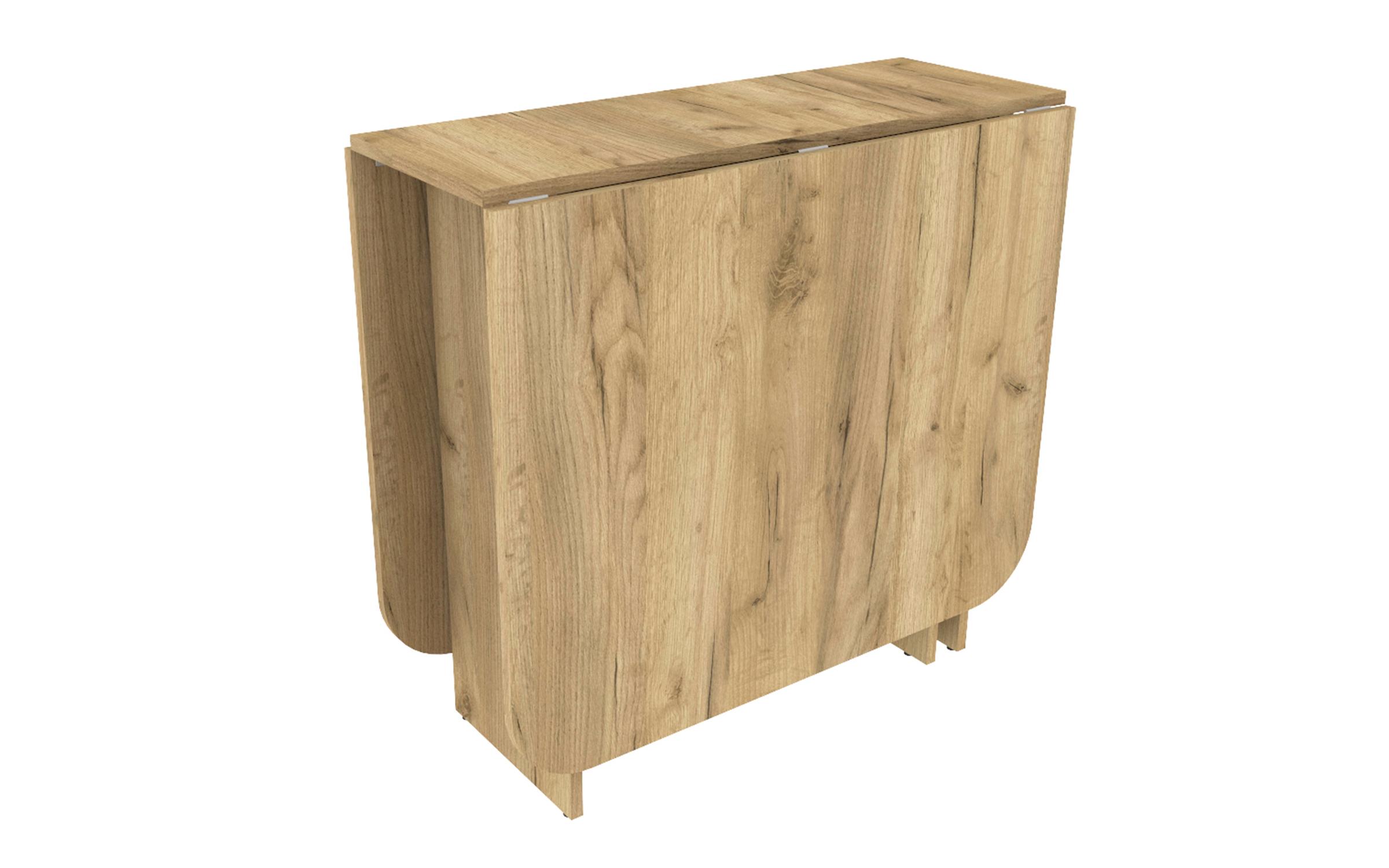 Masa pliabila Evira, stejar craft auriu  3